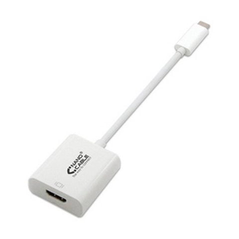 Αντάπτορας USB C σε HDMI NANOCABLE 10.16.4102 15 cm Λευκό