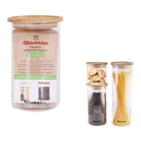 Βάζο Quttin Bamboo Βοροπυριτικό γυαλί Φορητό (10 x 17 cm)