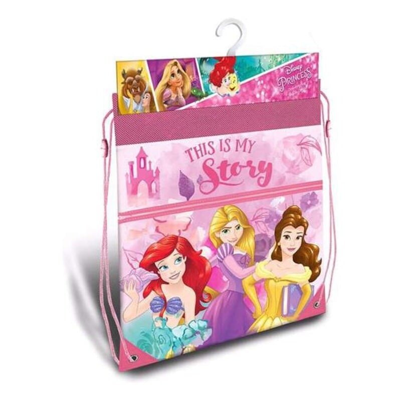 Σχολική Τσάντα με Σχοινιά Princesses Disney Ροζ