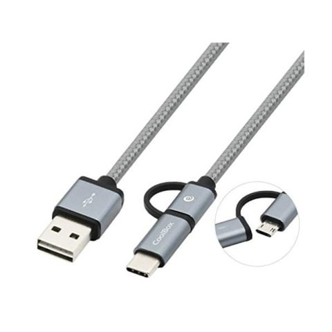 Καλώδιο USB σε Micro USB και USB C CoolBox COO-CAB-U2MC