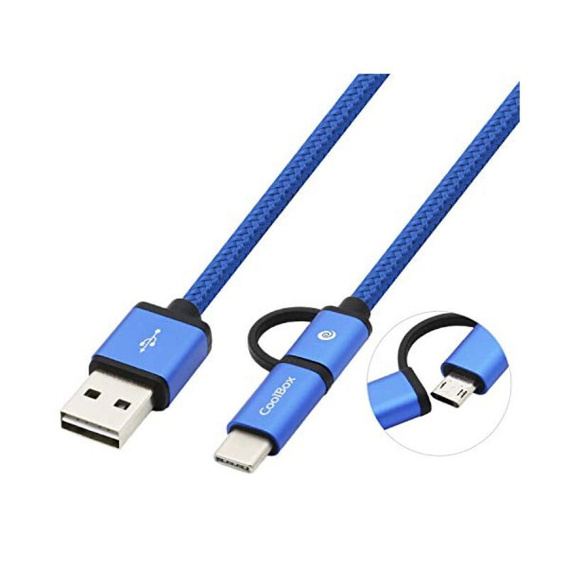 Καλώδιο USB σε Micro USB και USB C CoolBox COO-CAB-U2MC