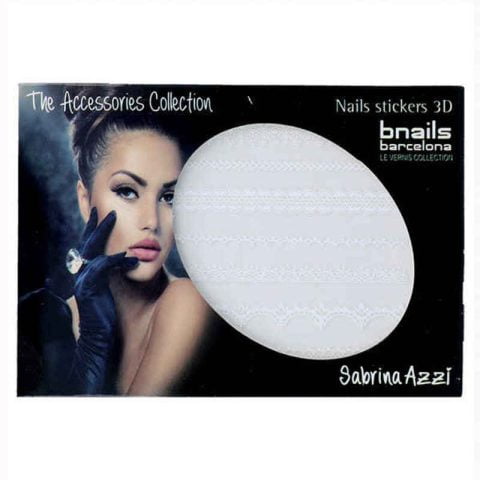 Αυτοκόλλητα για τα νύχια Bnails Deco Sabrina Azzi 2 White Lace 111 Λευκό