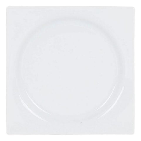 Πιάτο για Επιδόρπιο Zen Πορσελάνη Λευκό (18 x 18 x 2