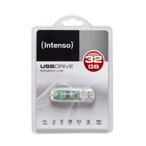 Στικάκι USB INTENSO Rainbow Line 32 GB Διαφανές 32 GB Στικάκι USB