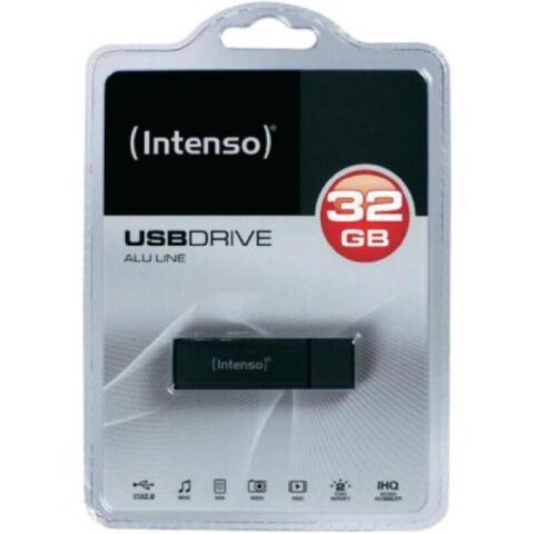 Στικάκι USB INTENSO Alu Line 3521481 USB 2.0 32GB Μαύρο Ανθρακί 32 GB Στικάκι USB