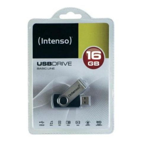 Στικάκι USB INTENSO Basic Line 32 GB Μαύρο Ασημί 32 GB Στικάκι USB