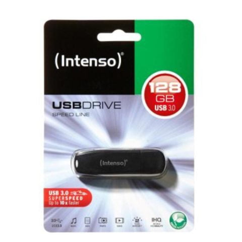 Στικάκι USB INTENSO Speed Line USB 3.0 128 GB Μαύρο 128 GB Στικάκι USB