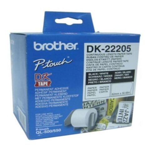 Συνεχές Χαρτί για Εκτυπωτές Brother DK-22205 Λευκό