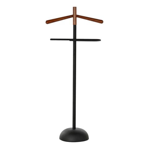 Καλόγερος για Κουστούμι DKD Home Decor Ξύλο Μέταλλο Σκούρο καφέ (46 x 22 x 106 cm)