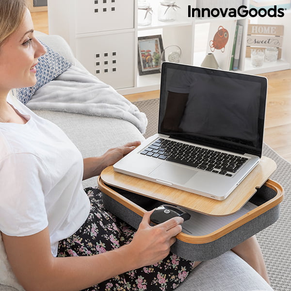 Φορητό γραφείο με δίσκο αποθήκευσης Larage InnovaGoods