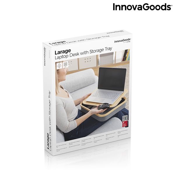 Φορητό γραφείο με δίσκο αποθήκευσης Larage InnovaGoods