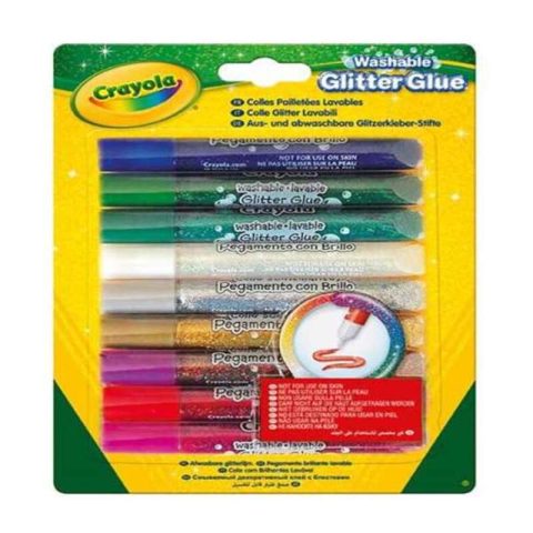 Κόλλα πηκτωμάτων Crayola Γκλίτερ (9 pcs)