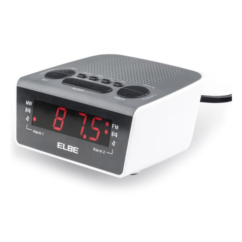 Ρολόι-Ραδιόφωνο ELBE CR-932 AM/FM Λευκό