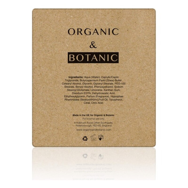 Ενυδατική Κρέμα Σώματος Organic & Botanic Μανταρινί (100 ml)