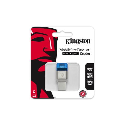 Συσκευή Ανάγνωσης Καρτών Kingston FCR-ML3C Γκρι