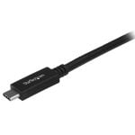 Καλώδιο USB C Startech USB315CC1M           USB C Μαύρο