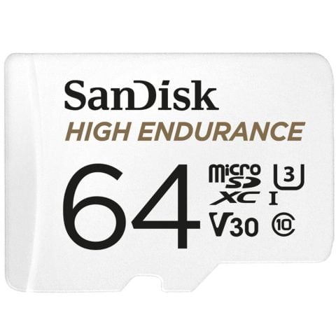 Κάρτα micro SD SanDisk High Endurance Λευκό 64 GB