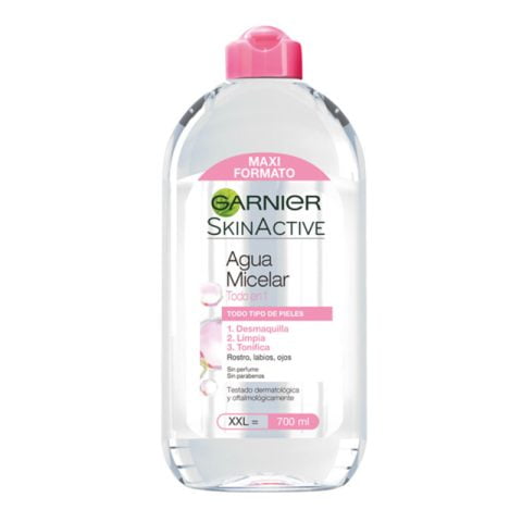Μικκυλιακό Νερό Αφαίρεσης Μακιγιάζ SKINACTIVE Garnier Skinactive Agua Micelar (700 ml) 700 ml