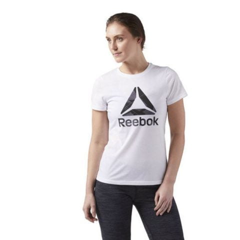 Γυναικεία Μπλούζα με Κοντό Μανίκι Reebok Wor CS Graphic Tee Λευκό