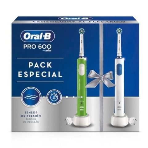 Ηλεκτρική οδοντόβουρτσα Oral-B PRO600 3D Πράσινο Λευκό
