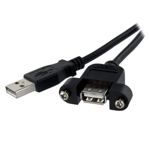 Καλώδιο Micro USB Startech USBPNLAFAM3          90 cm Μαύρο