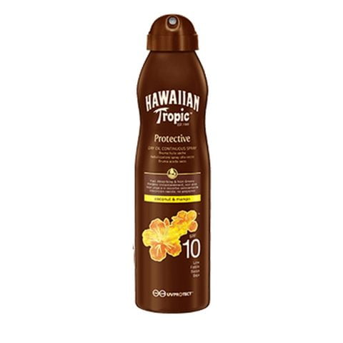 Αντηλιακό Σπρέι Hawaiian Tropic Καρύδα Μάνγκο Spf 10 (180 ml)