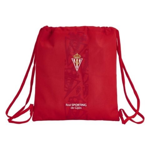 Σχολική Τσάντα με Σχοινιά Real Sporting de Gijón Κόκκινο