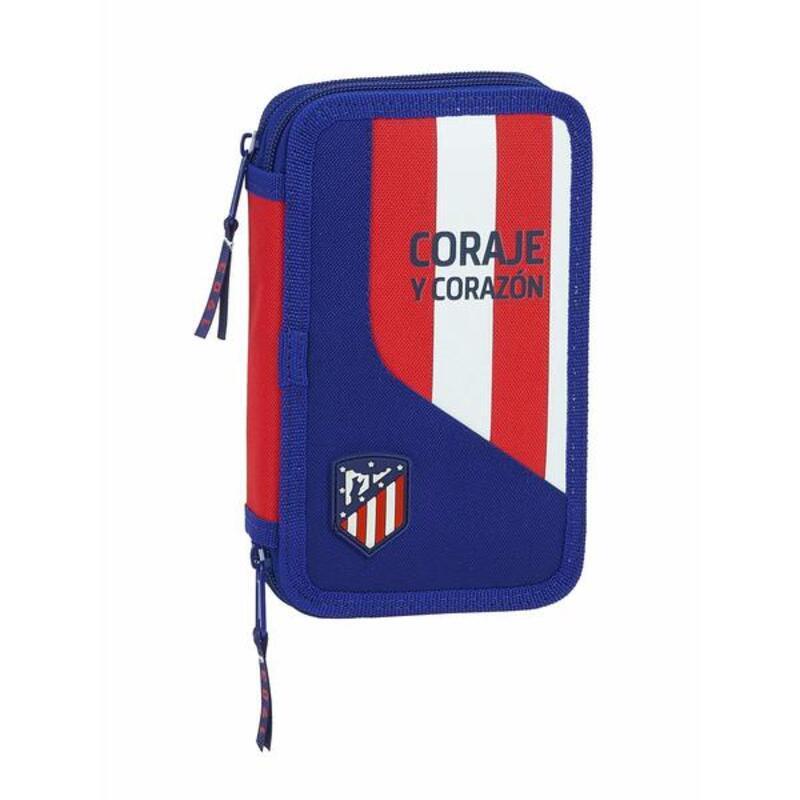 Σακίδιο Πλάτης για τα Μολύβια Atlético Madrid Μπλε Κόκκινο Λευκό (28 pcs)