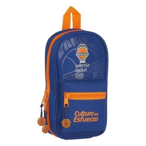 Σακίδιο Πλάτης για τα Μολύβια Valencia Basket Μπλε Πορτοκαλί (33 Τεμάχια)