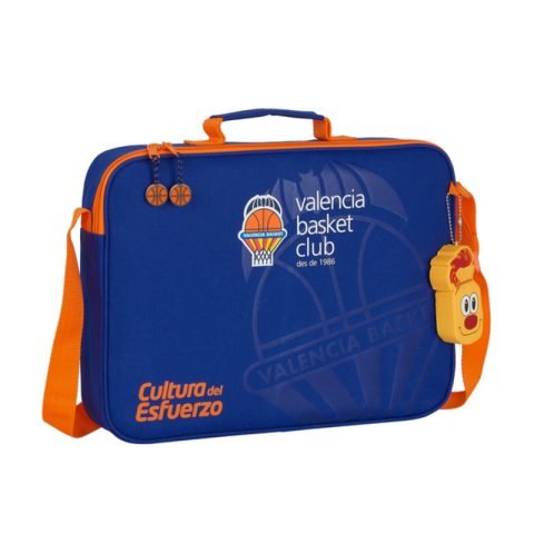 Σχολική Τσάντα Valencia Basket Μπλε Πορτοκαλί (38 x 28 x 6 cm)