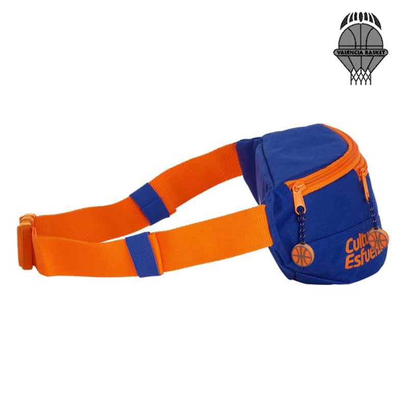 Τσάντα Mέσης Valencia Basket Μπλε Πορτοκαλί (23 x 12 x 9 cm)