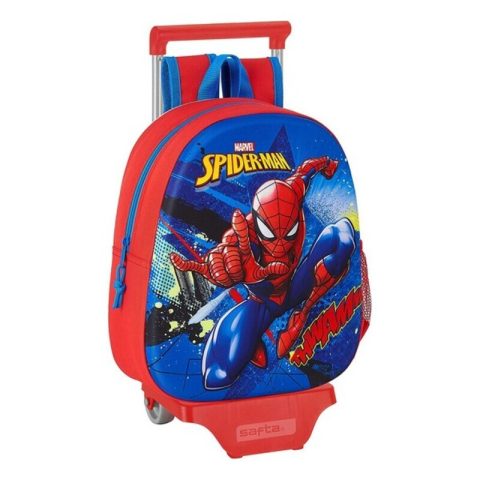 Σχολική Τσάντα 3D με Ρόδες Spiderman (28 x 10 x 67 cm)