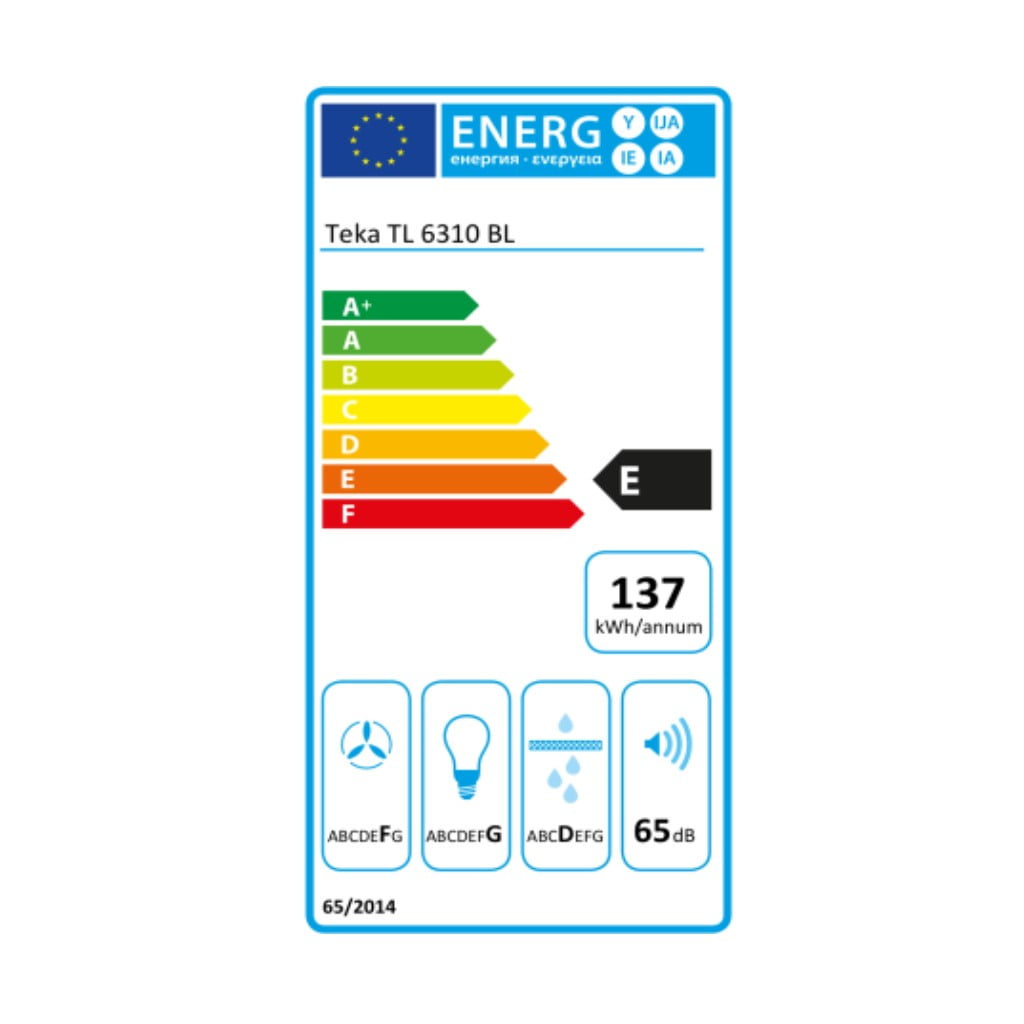 Συμβατικός Απορροφητήρας Teka TL6310BK 60 cm 332 m3/h 65 dB 231W