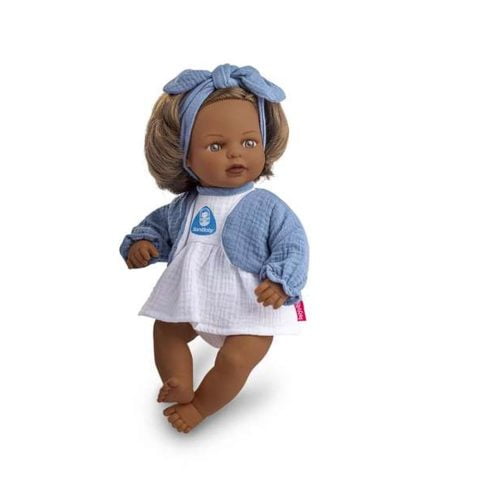 Κούκλα μωρού Berjuan Sanibaby Μπλε (40 cm)