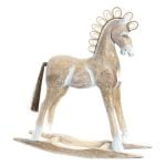 Διακοσμητική Φιγούρα DKD Home Decor Άλογο Διακοσμητική κανάτα ρατάν ίνα Άλογο (60 x 17 x 65 cm)