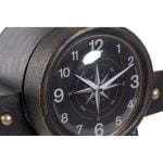 Ρολόι Τοίχου DKD Home Decor Μαύρο Μέταλλο Κρυστάλλινο Αεροπλάνο Ξύλο MDF (157 x 22 x 46 cm)