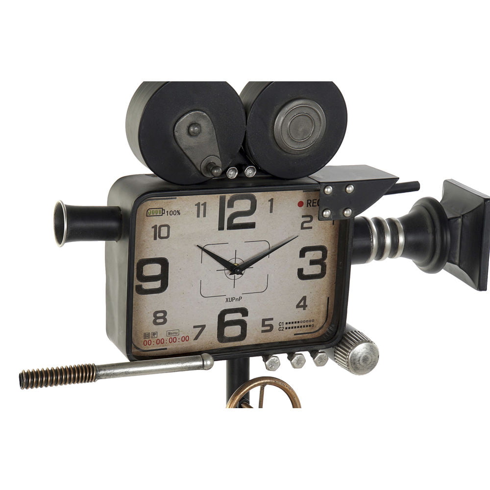 Ρολόγια DKD Home Decor Φωτογραφική μηχανή Κρυστάλλινο Σίδερο Ξύλο MDF (71 x 71 x 158 cm)