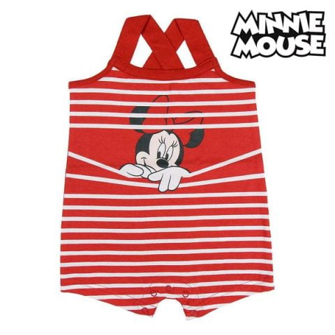 Ολόσωμο Χωρίς Μανίκια για Μωρά Minnie Mouse Κόκκινο