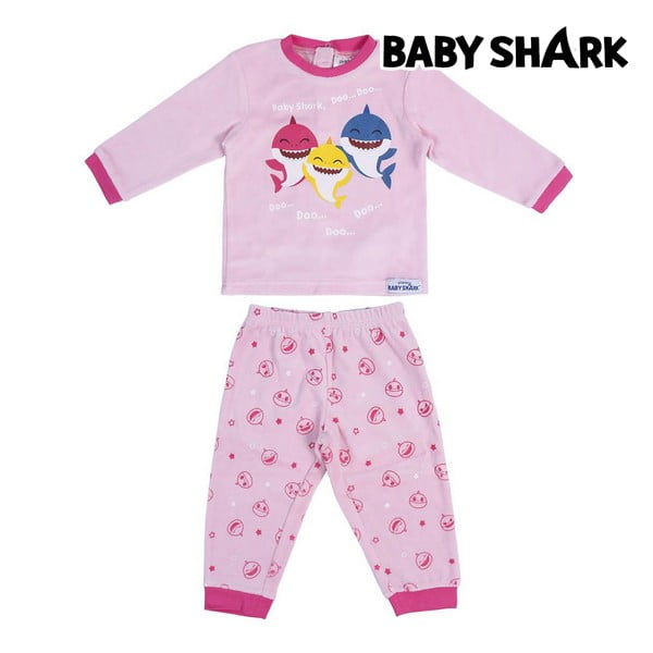 Πιτζάμα Παιδικά Baby Shark Ροζ