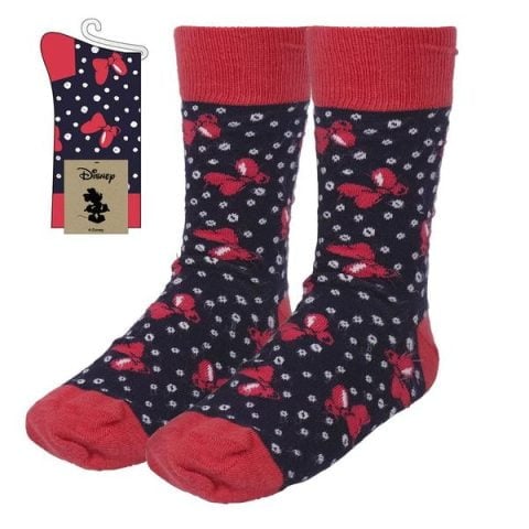 Κάλτσες Minnie Mouse Ενηλίκων Μαύρο (Ένα μέγεθος)