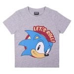 Παιδικό Μπλούζα με Κοντό Μανίκι Sonic Γκρι