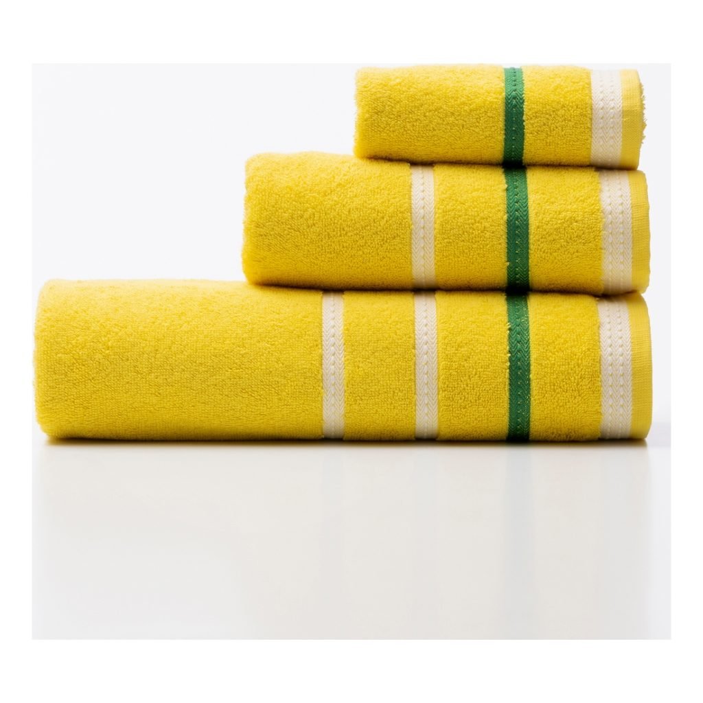 Σετ πετσέτες Benetton Κίτρινο (3 pcs)