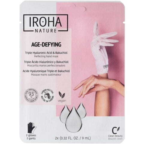 Μάσκα για τα χέρια Iroha Αντιγήρανση Υαλουρονικό Οξύ (9 ml)