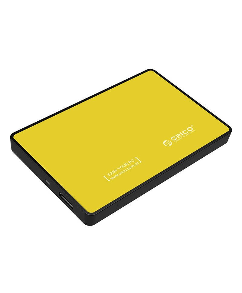 Hard drive external enclosure Orico SSD/HDD 2.5" SATA III (yellow)