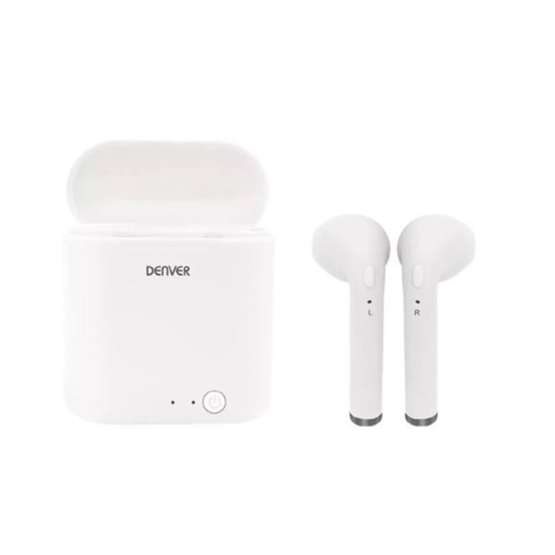 Ακουστικά Bluetooth Denver Electronics TWQ-40P 400 mAh Λευκό