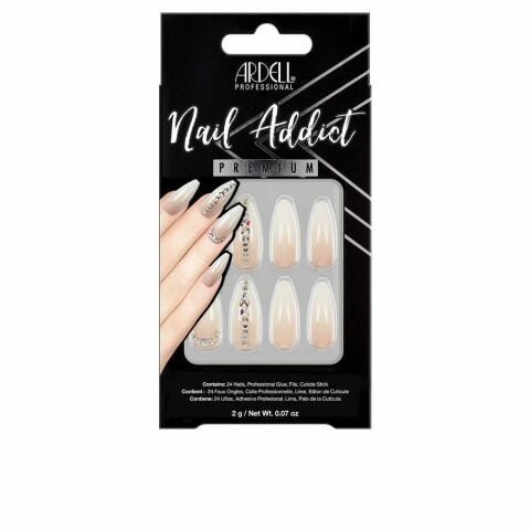 Τεχνητά νύχια Ardell Nail Addict Nude Light Crystal (24 pcs)