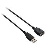 Καλώδιο USB V7 V7E2USB2EXT-03M      USB A Μαύρο