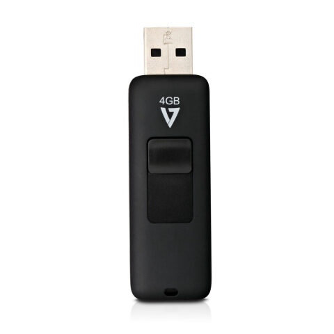 Κάρτα Μνήμης Micro SD με Αντάπτορα V7 VF24GAR-3E           Μαύρο 4 GB