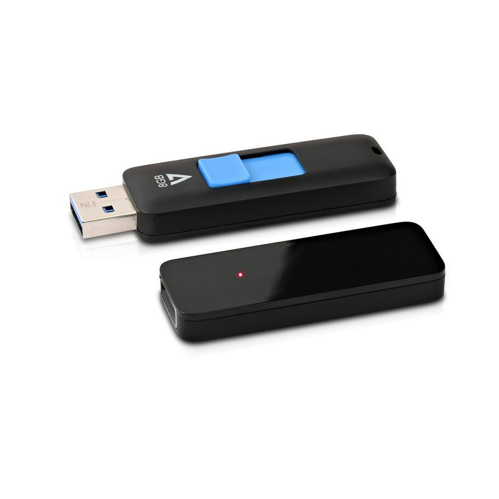 Στικάκι USB V7 J153269 USB 3.0 Μπλε Μαύρο 8 GB