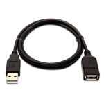 Καλώδιο USB V7 V7USB2EXT-01M-1E     USB A Μαύρο